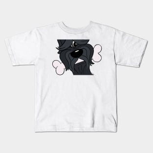 Bouvier des Flandres with bone Kids T-Shirt